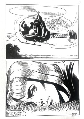 Magnus | Original pag for Satanik n. 105 pag. 27. Ink. Mint. Code 2125. | Segni e Disegni