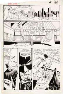 "JUSTICE LEAGUE" #2 KEVIN MAGUIRE COMIC PAGE ORIGINAL ART. | Hake’s
