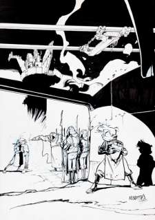 Munuera | Spirou et Fantasio, illustration Ã  l’encre de Chi… | Banque Dessinée