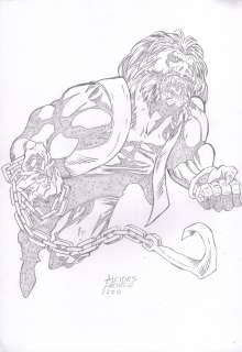 Alcides Pacheco | Lobo Pinup | Abel Original Art