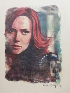 BLACK WIDOW 40x50cm - Emma Wildfang Oil pastels on an artist cardboard   - EO | Catawiki