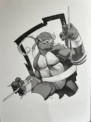Chris Stevens | Chris Stevens Teenage Mutant Ninja Turtle Raphael | ComicArtFans Classifieds