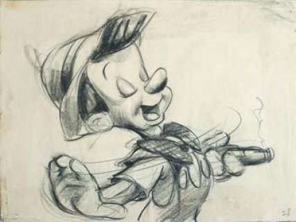 PINOCCHIO - Studio Walt Disney, 1940. Dessin de storyboard. 15 x 20 c | Rossini