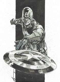 Captain America II - Original Painting - Daniel Azconegui - EO | Catawiki