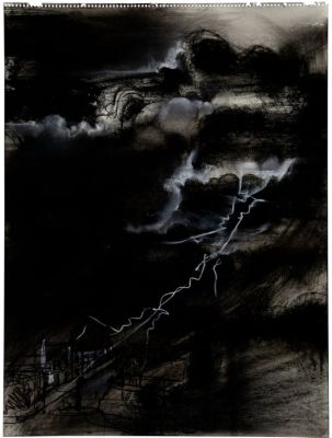 Robert Peak | Robert Peak (American, 1927-1992). Something Wicked This Way Comes Concept Art, 1983. Mixed Media on Paper. 24 X 18 | ComicArtFans Classifieds