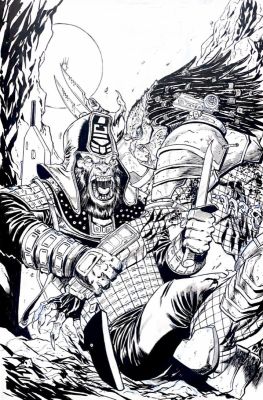 Tim Seeley | Tim Seeley - Predator Vs. the Planet of the Apes #1 Variant Cover | ComicArtFans Classifieds