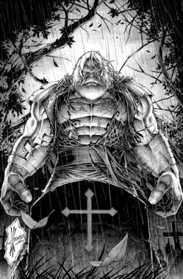 Dale Keown Maestro Hulk Original cover art. Pencil and ink.