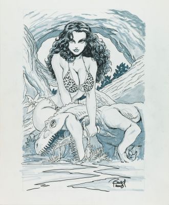 Root Budd - "Cavewoman & Dinosaur", 2008 | Urania Casa d’Aste
