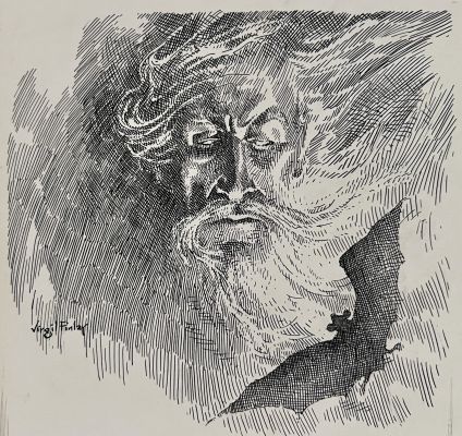 Virgil Finlay | King of the World’s Edge (1939) | Shasta/Phoenix