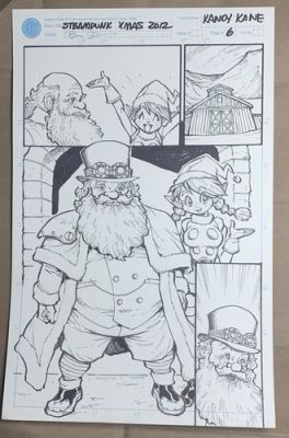 Ben Dunn Original Comic Book Artwork 2012 Steampunk Xmas Kandy Kane | eBay US (Buy It Now)