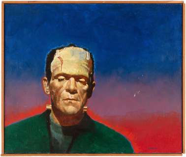 REMCO 9" FRANKENSTEIN ACTION FIGURE PACKAGING ORIGINAL ART. | Hake’s