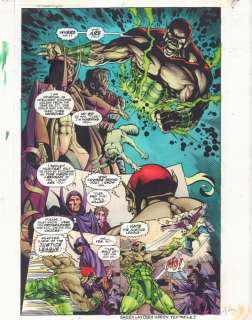 Dave Meikis, John Kalisz, Rags Morales | Hourman #1 P.15 Color Guide Art - Amazo Vs. Snapper Carr And Hourman - 1999 | Anthony’s Comic Book Art