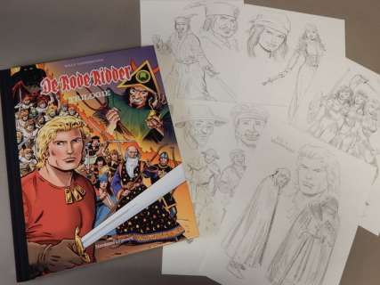 Scholz, Claus D. -  De Rode Ridder trilogie met opdrachttekening + 5 studieschetsen album 247 -  "De Klauw"  - Cartonné - EO - (2015) | Catawiki