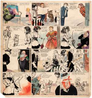 "BUSTER BROWN" 1916 SUNDAY PAGE ORIGINAL ART BY R.F. OUTCAULT. | Hake’s