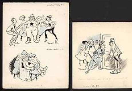  - Thomen, Raoul  - Dessins originaux humoristiques - Le cochon d‘Arthur - (1930) 