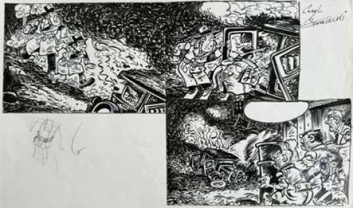 Sammy/Strrelecki. Planche originale d’essai + études de… | Dagoty