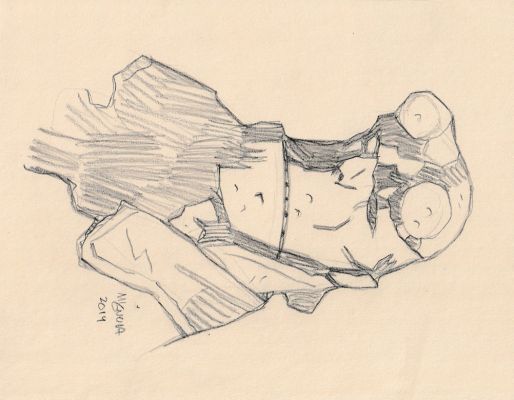 Hellboy Pencil Sketch by Mike Mignola