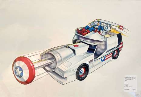John Hamagami & Justin Carroll | Toybiz 1990 Captain America Turbo Coupe | Galactic Gallery