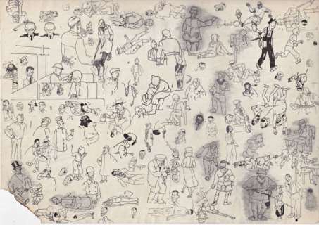 Smeets, Mark - Originele tekening - Transparantstudie - (1968) | Catawiki