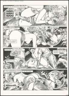 Géron. Planche originale Nuits chaudes de Rangoon | BDEnchères