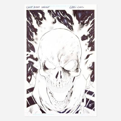 Lot 124 - Greg Land, Ghost Rider Annual #1 Variant Cover Original Art (Marvel Comics, 2023) | Landry Pop Auctions