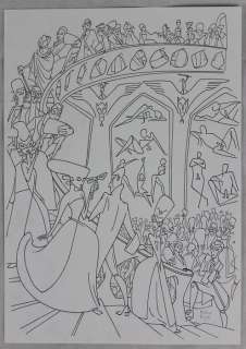 Hanco Kolk - Originele tekening - Gemaskerd bal - Illustration pour la zone 5300 - (2018) | Catawiki