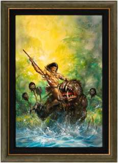 SAVAGE SWORD OF CONAN #135 COVER ORIGINAL ART BY DOUG BEEKMAN. | Hake’s