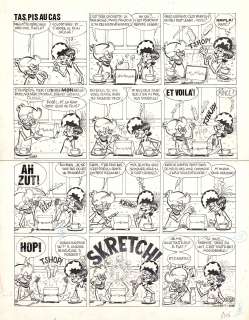 Jacques DEVOS (1924-... - Lot 86 - Génial Olivier - Tas, pis au cas Encre de Chine sur...