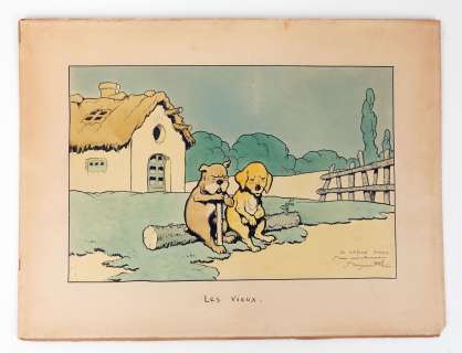 Rabier Benjamin Les... | RABIER Benjamin Les vieux Illustration humoristique... | Vermot et Associés