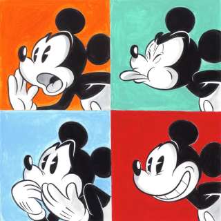 Mickey Mouse inspired by Andy Warhol - Large Painting - Tony Fernandez - Art original | Catawiki