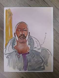  - Coutelis, Al - Dessin original - Aquarelle et Aérographe - A.D Grand-Rivière (2008) 