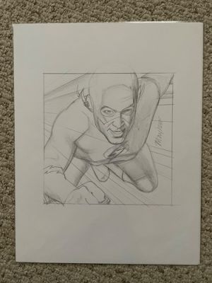 THE FLASH BARRY ALLEN VS CARD PRELIM SKETCH SIGNED & INCLUDES SIGNED CARD! | eBay US (Buy It Now)