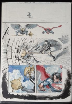 ABSOLUTE SUPERMAN #16 Pg 10 Original Art by Juan Ferreyra HAWKMAN DC | eBay US (Buy It Now)