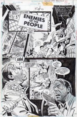 NORM BREYFOGLE 11 Interior Pages of ORIGINAL ART ANARKY #4 DC COMICS 1997