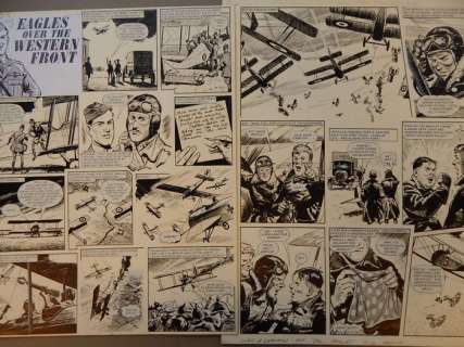 Lacey, Bill  - 2x Originele pagina - Eagles over the Western Front - (1973) | Catawiki