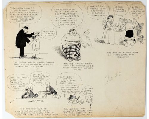 Rube Goldberg | Rube GOLDBERG - Taxes and Tariffs original page, circa 1910 | 2DGalleries