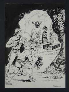 Tex - original artwork "Le Necropoli degli antichi Hopi" - Page volante - (1996) | Catawiki