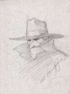 Randy Bowen Original Art Sketch ~ The Shadow