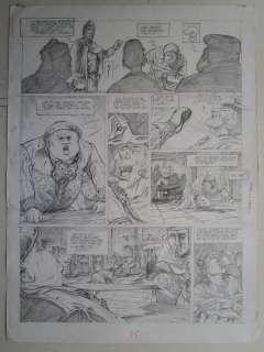 Verhaeghe, Christian - Originele pagina in potlood (p.45) - Kroniek der Guldensporenslag | Catawiki