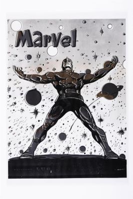 Lot 116 - LUG, COMICS ARCHIVES Preparatory studio artwork from 1969, printing film for the creation of the legendary Marvel 8… | Piasa