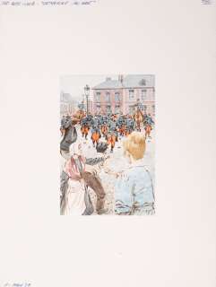 Jean Léon Huens... | Jean Léon HUENS (1921-1982) L’émeute. Gouache sur papier.... | Drouot Estimations