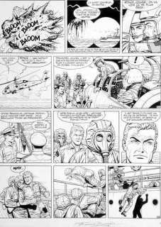 Bergèse | Buck Danny, planche n°31 Ã  l’encre de Chine de l… | Banque Dessinée