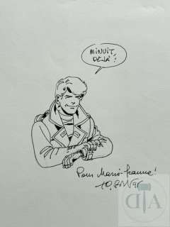 Tibet/Ric Hochet. Dessin original illustrant la heros.… | Dagoty