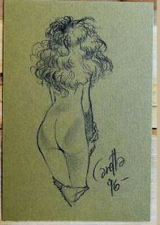 Fernando Caretta  - Bozzetto original - Mujer de espaldas - Art original - (1996) | Catawiki