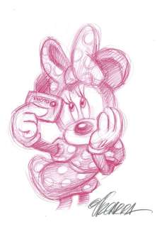 Minnie Selfie - Original Sketch - Joan Vizcarra  - Art original | Catawiki