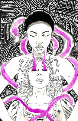 Megan Hutchison | Coffin Girls Issue 1 Ashcan and Preview Original Cover Art | Megan Hutchison