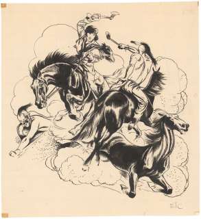 * Eduardo Teixeira... - Lot 105 - * Eduardo Teixeira Coelho - Dessin original: Bataille...