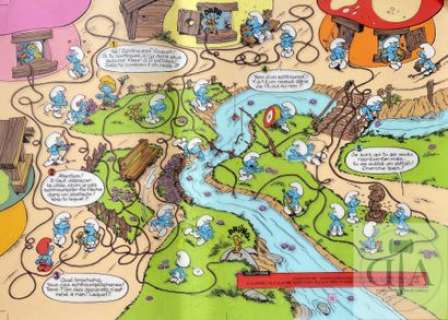 Studio Peyo/Les Schtroumpf. Mise en couleurs originale… | Dagoty