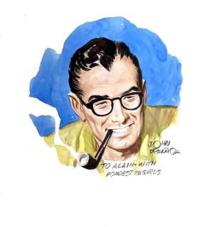 John Prentice Autoportrait Aquarelle... | John PRENTICE Autoportrait Aquarelle en couleurs sur... | misc / divers