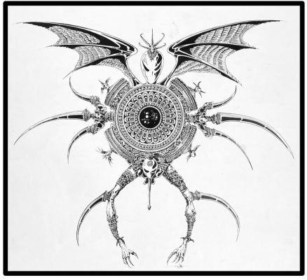 Philippe Druillet - Philippe DRUILLET – Urm le fou – Dessins originaux pour les pages de garde n°1 et n°3 – Ref 173 et 174
